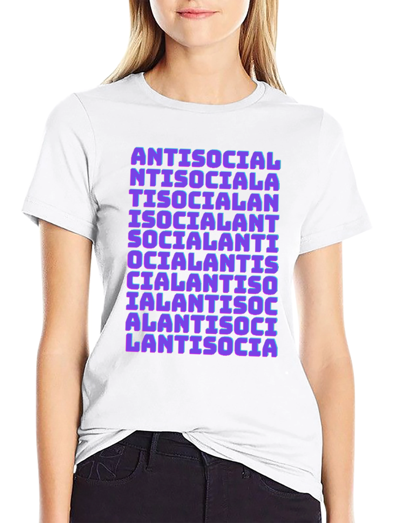 Antisocial Social Anti-Social Humor Tee