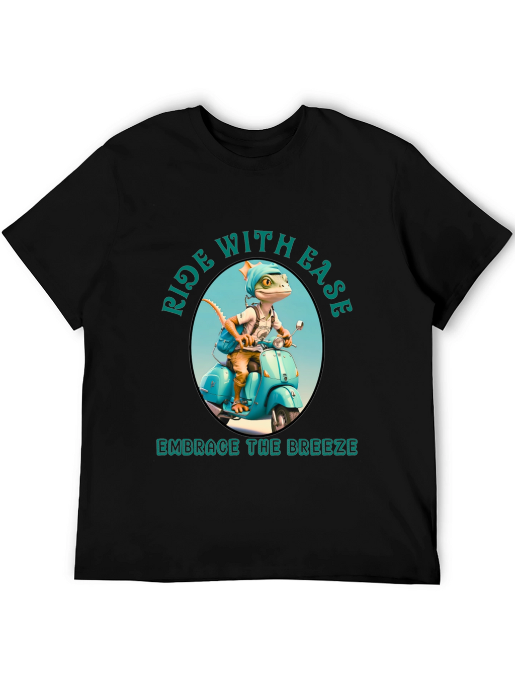 Ride with Ease Black T-Shirt