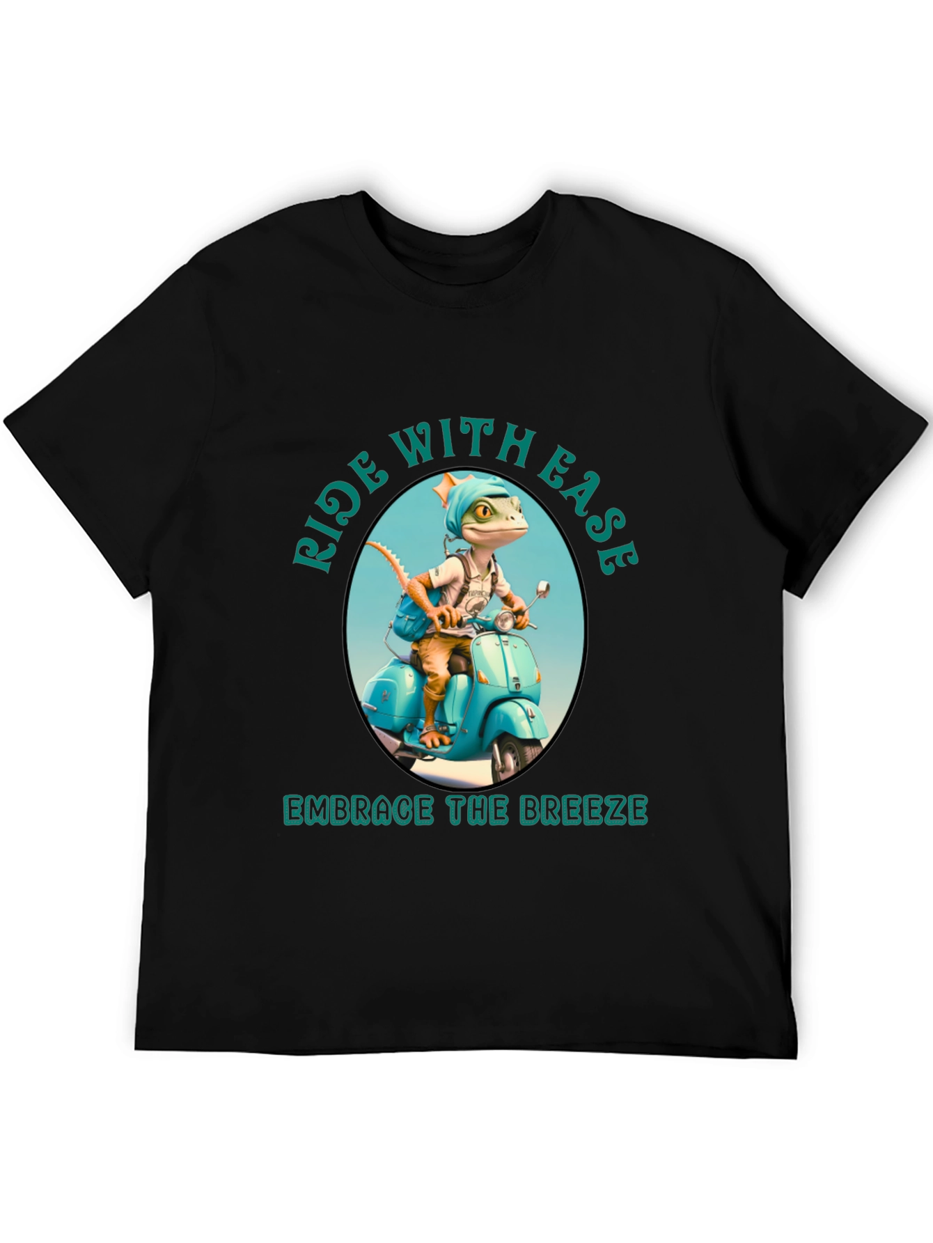 Ride with Ease Black T-Shirt