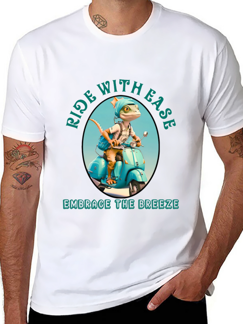Ride with Ease Black T-Shirt