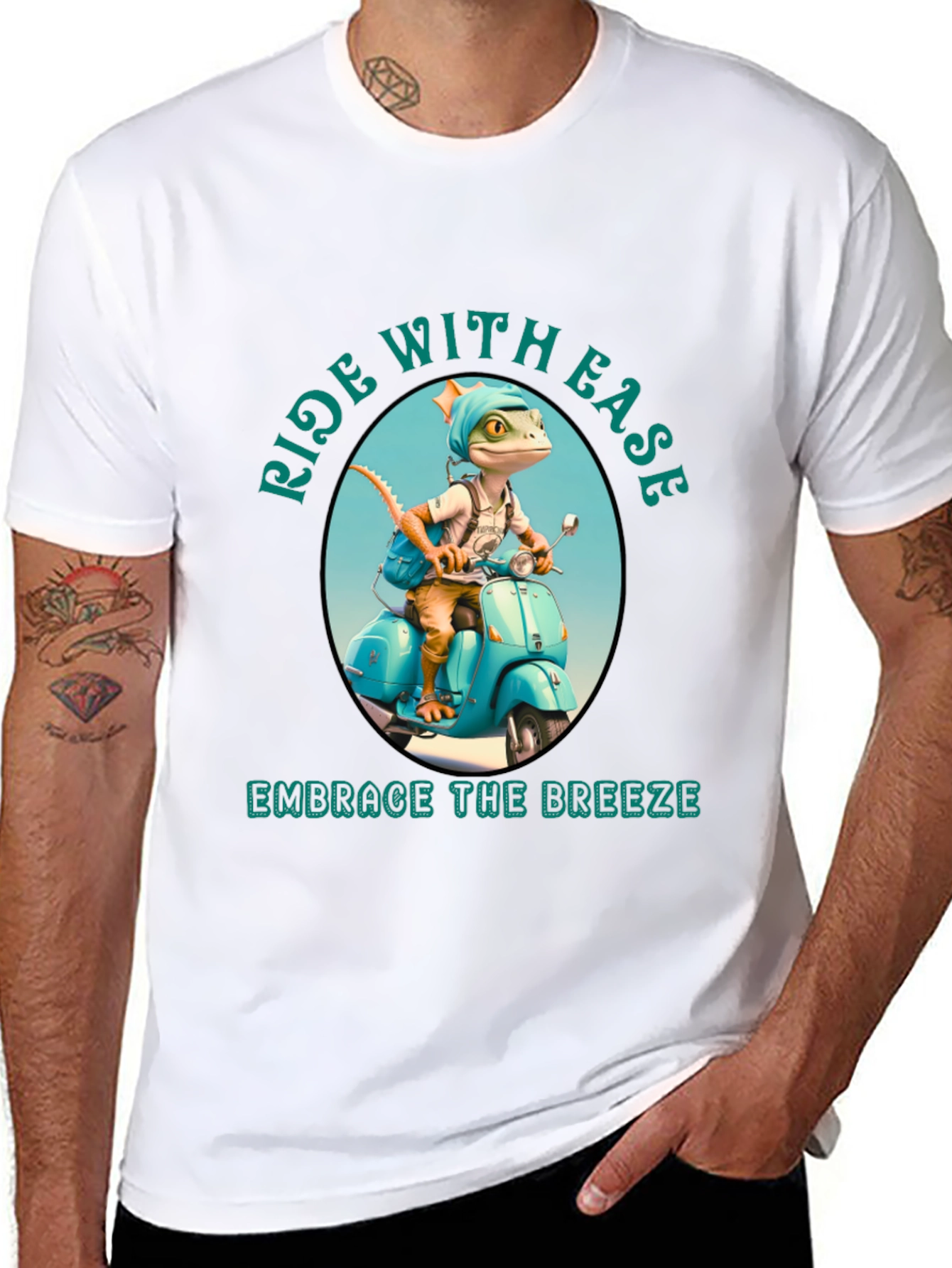 Ride with Ease Black T-Shirt