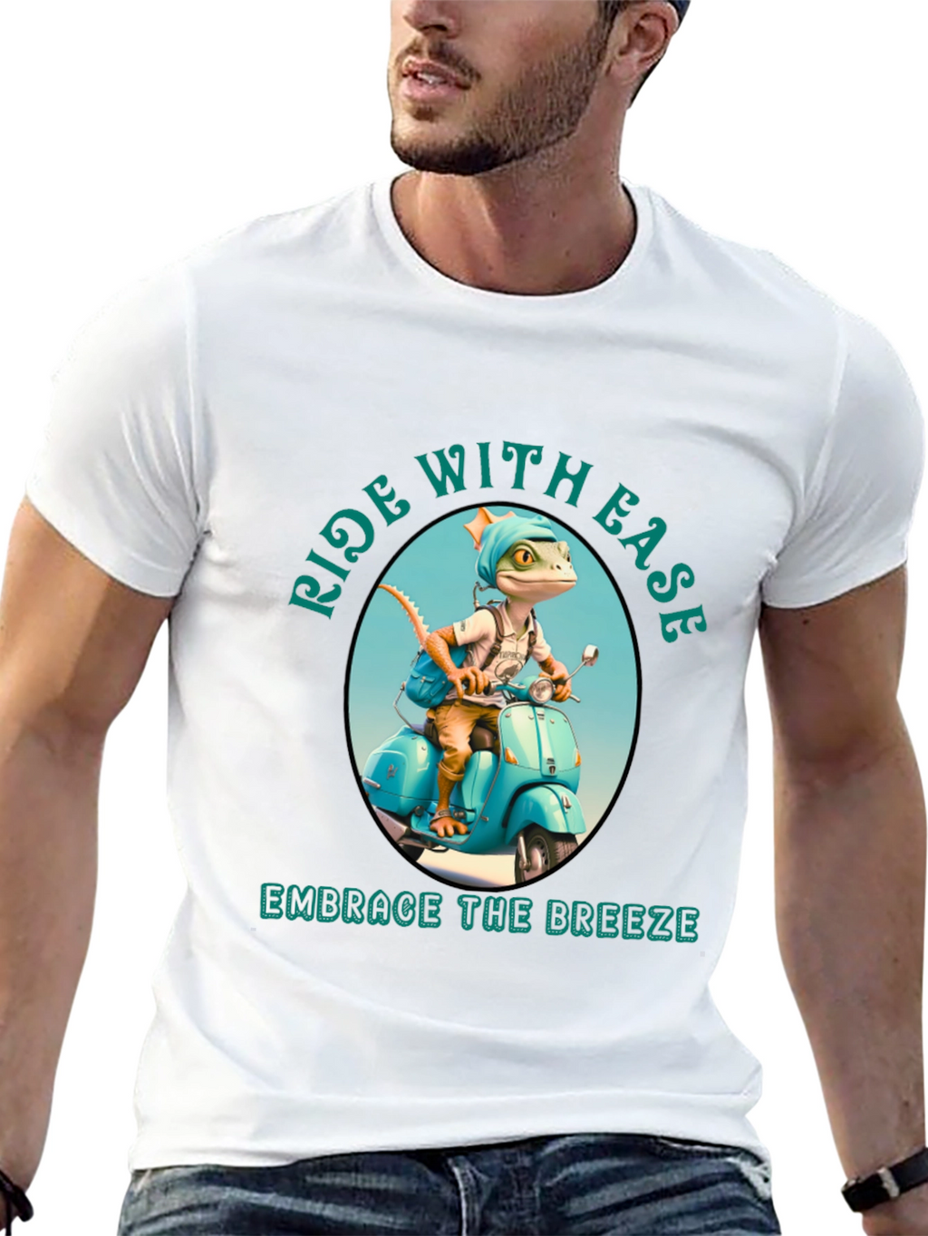 Ride with Ease Black T-Shirt