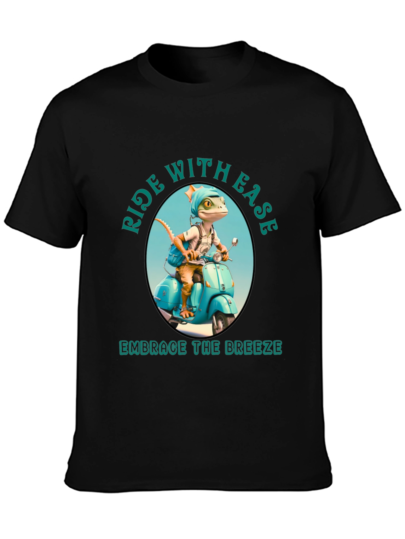 Ride with Ease Black T-Shirt