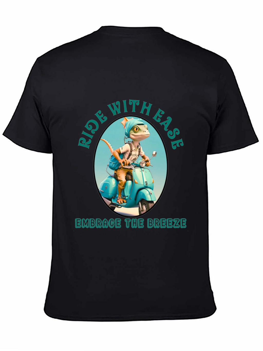 Ride with Ease Black T-Shirt
