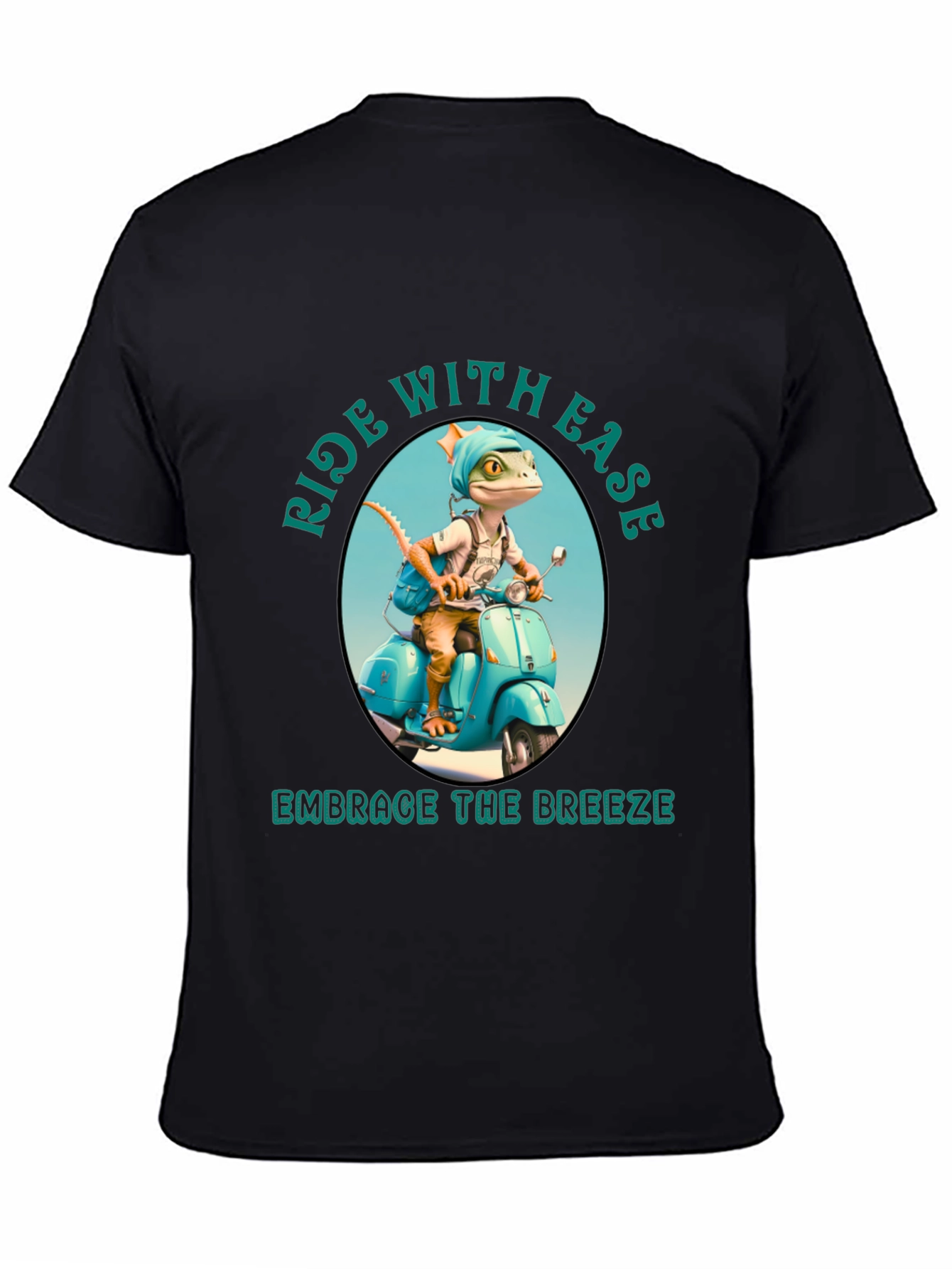 Ride with Ease Black T-Shirt