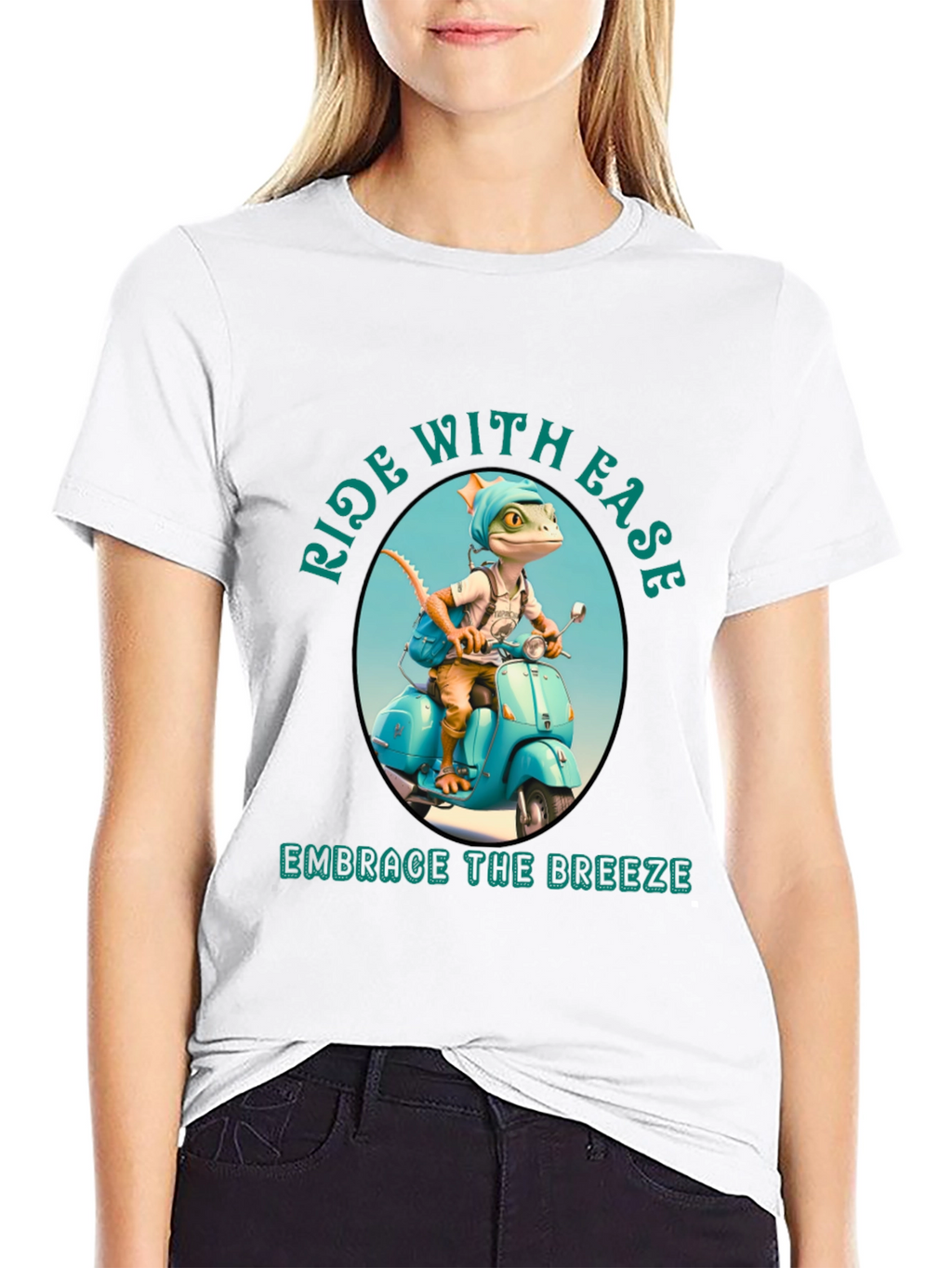 Ride with Ease Black T-Shirt