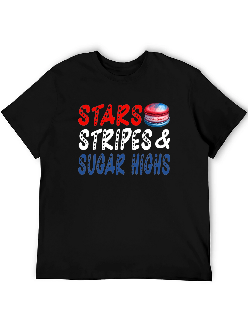 Stars Stripes & Sugar Highs Black T-Shirt