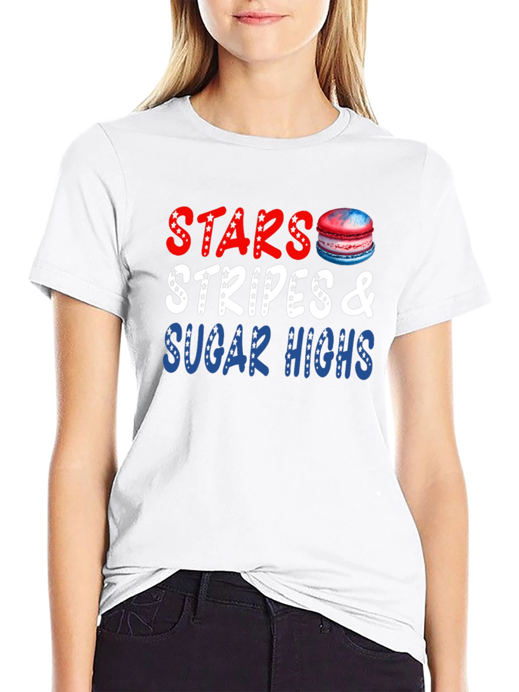 Stars Stripes & Sugar Highs Black T-Shirt