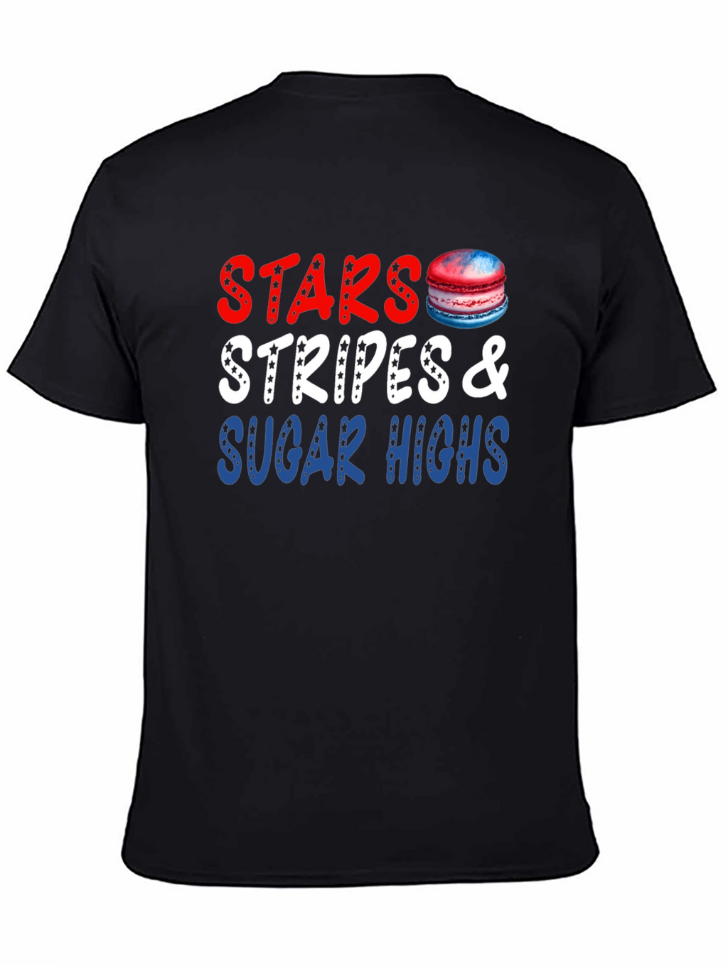 Stars Stripes & Sugar Highs Black T-Shirt
