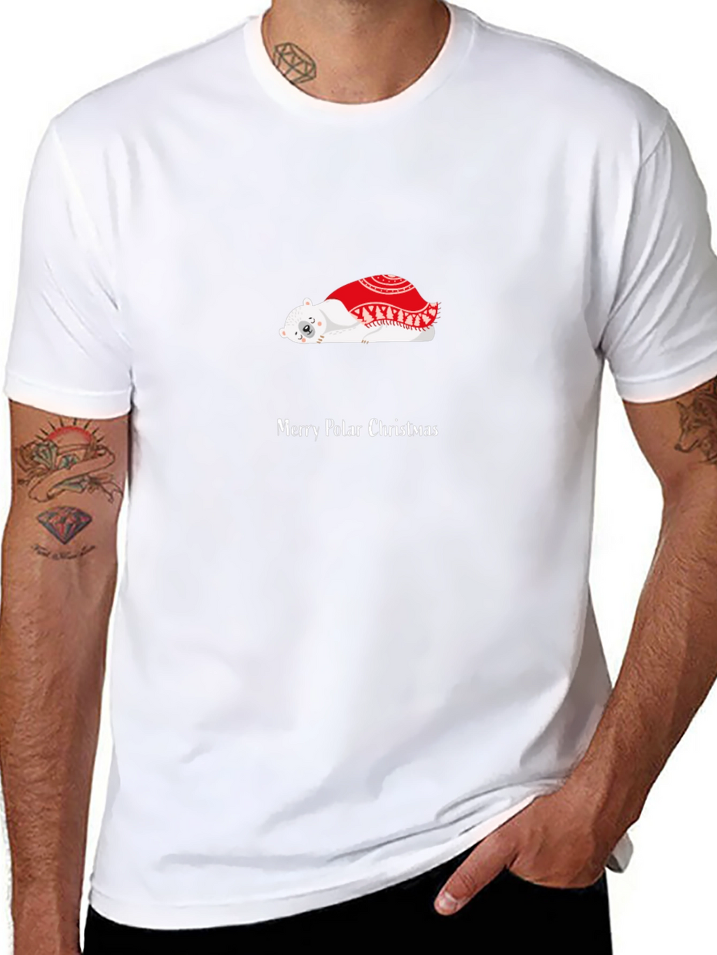 Merry Polar Christmas Graphic T-Shirt