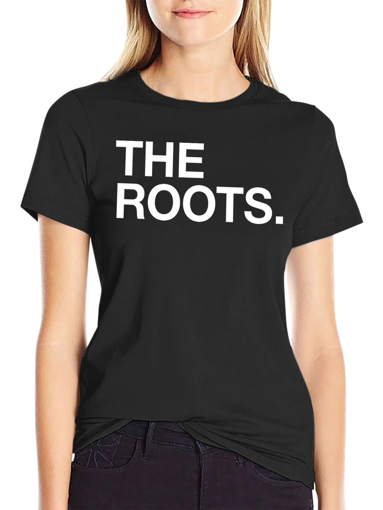 The Roots T-Shirt - Classic Band Tee - Black Cotton