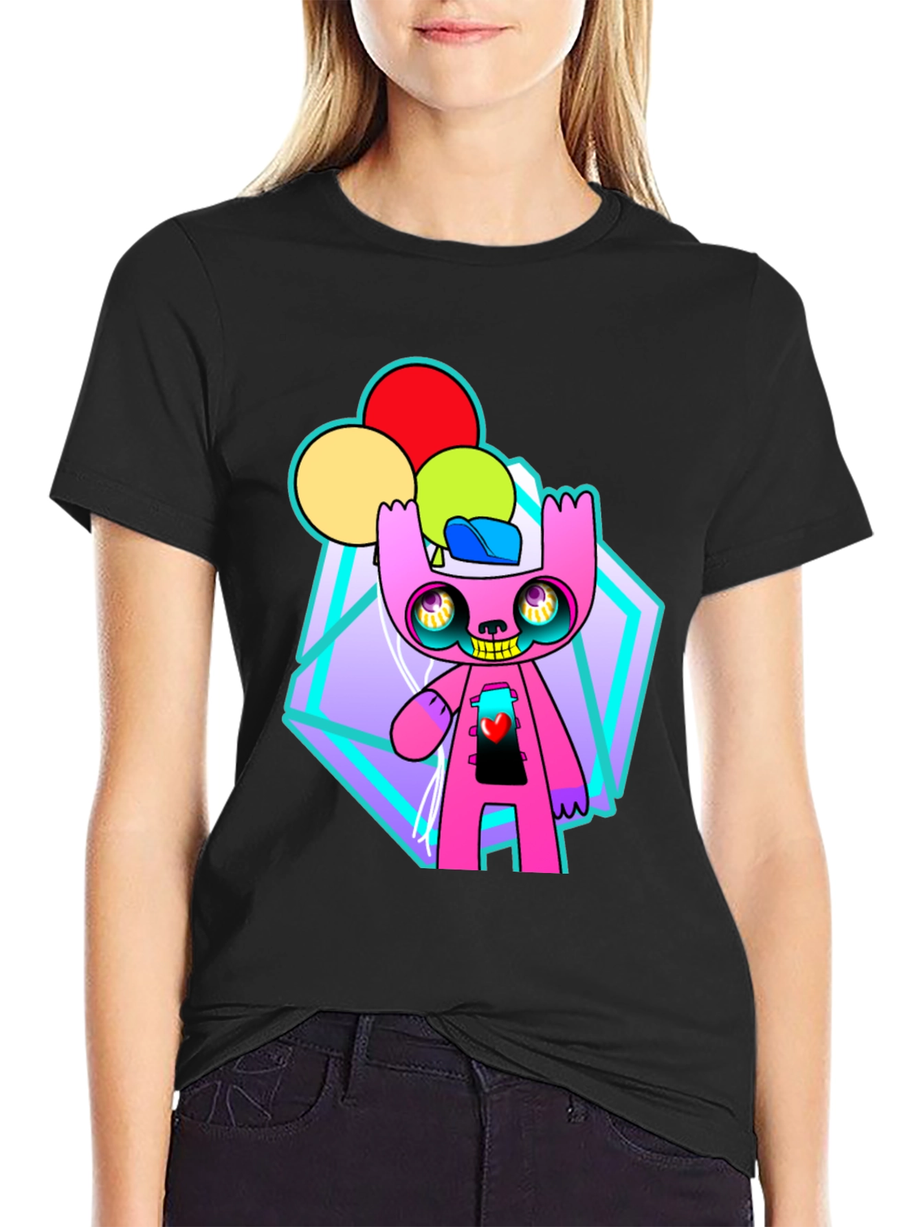 Funky Cartoon Character Graphic Tee