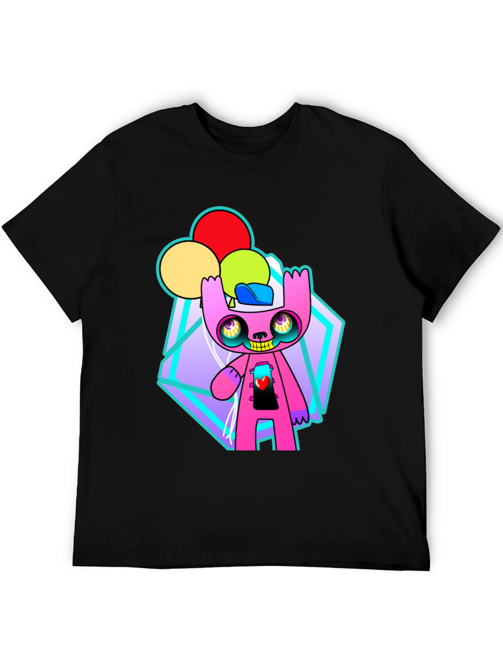 Funky Cartoon Character Graphic Tee