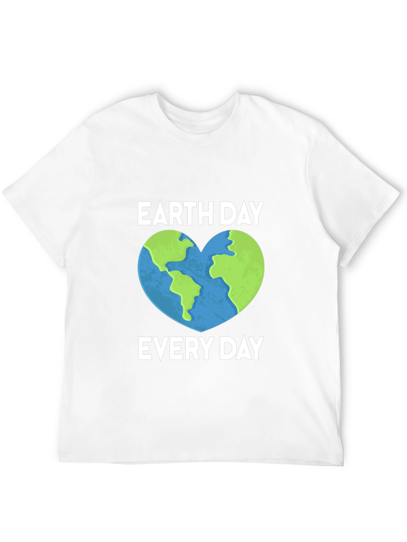 Earth Day Every Day T-Shirt Heart Graphic