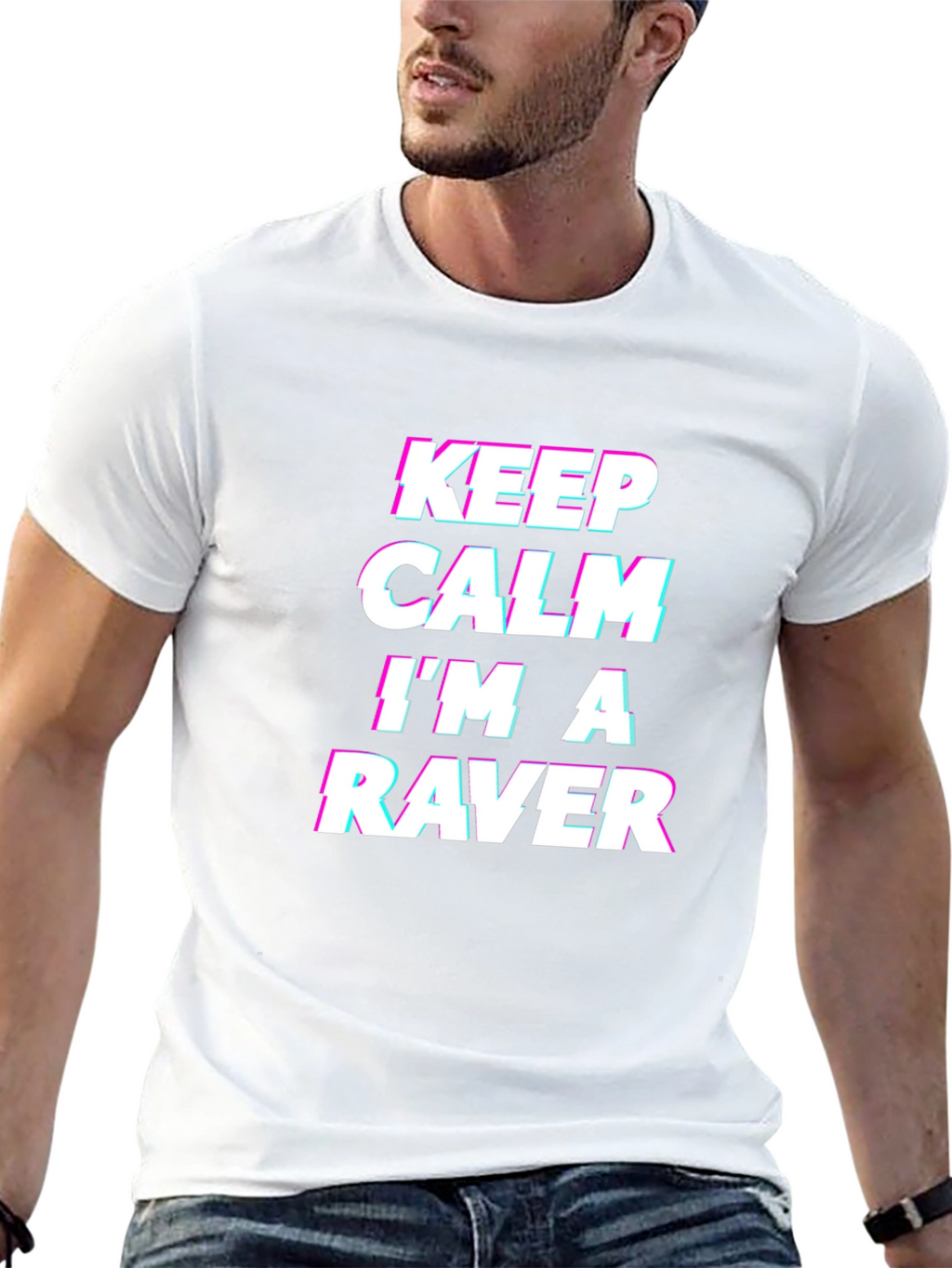 Keep Calm Im a Raver Black T-Shirt