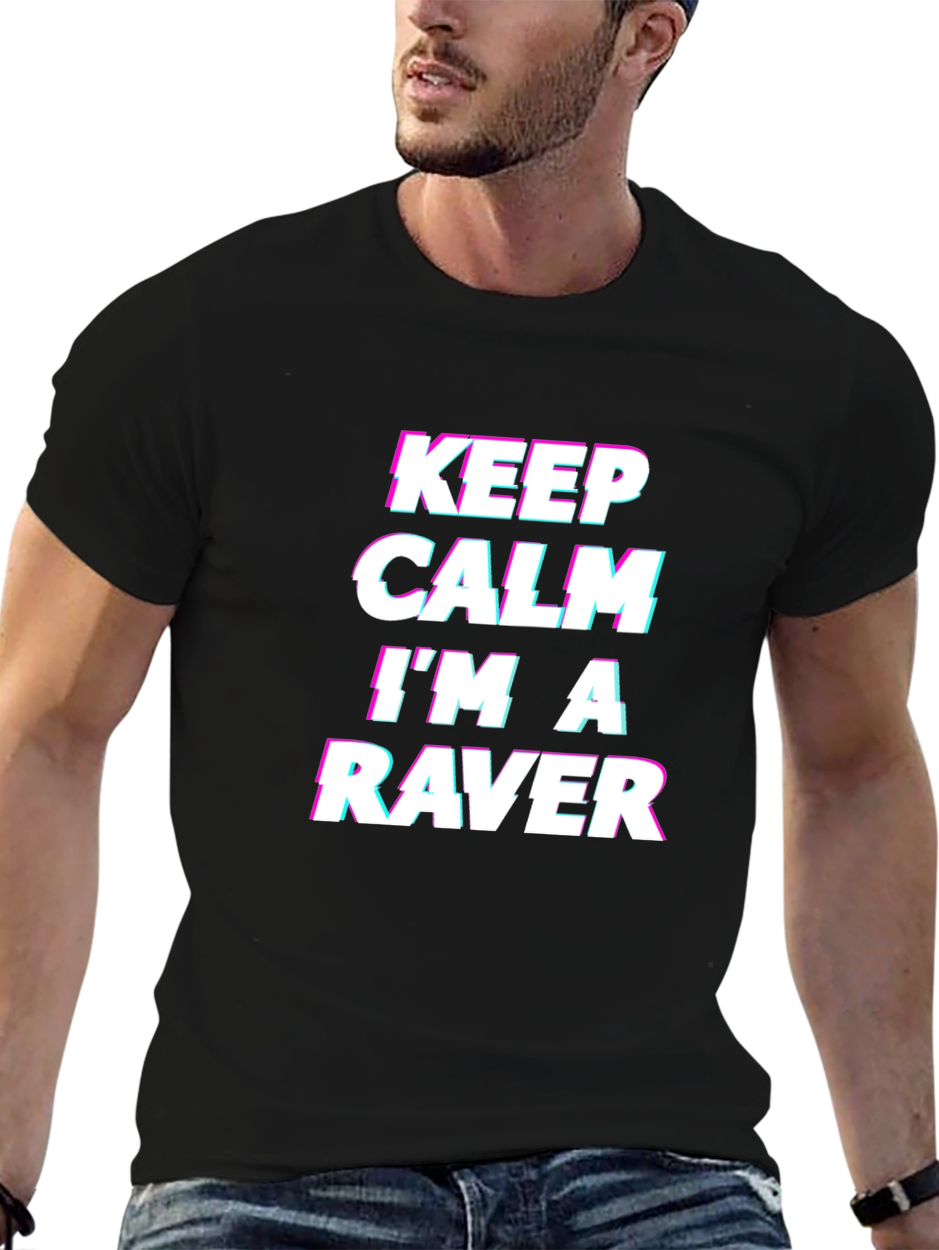 Keep Calm Im a Raver Black T-Shirt