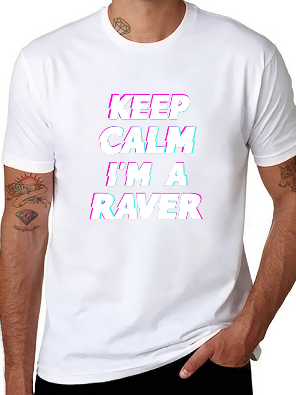 Keep Calm Im a Raver Black T-Shirt