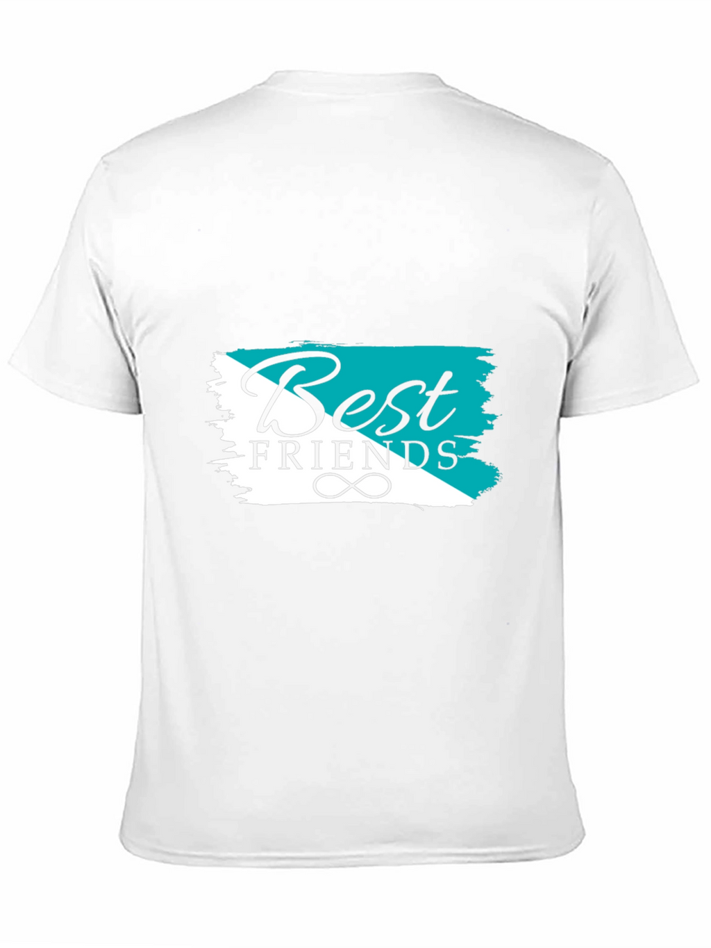 Best Friends Graphic Tee - Black Cotton T-Shirt