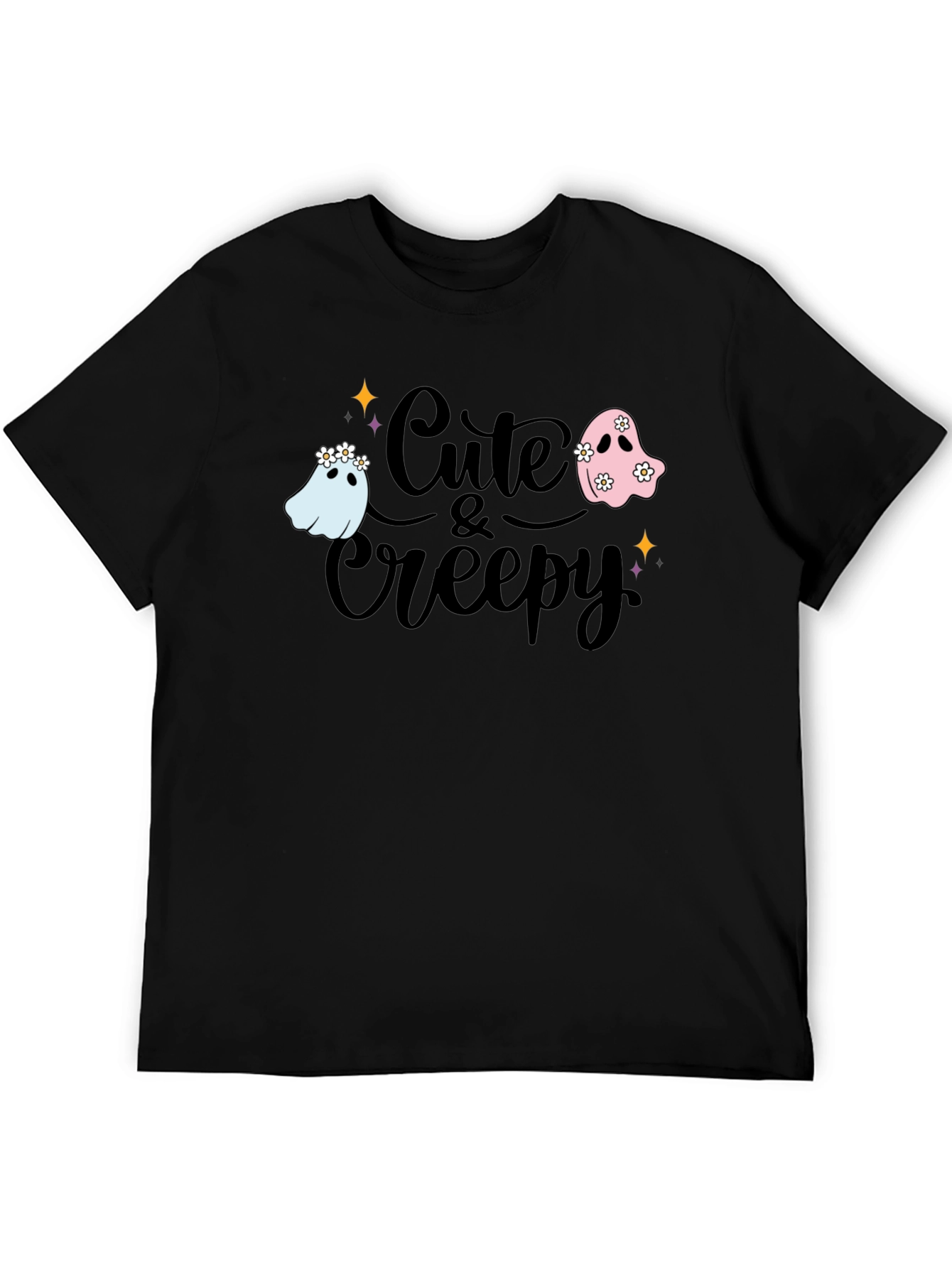 Cute & Creepy Ghost Graphic Tee - Halloween Fashion