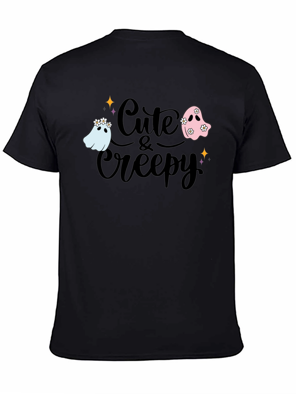 Cute & Creepy Ghost Graphic Tee - Halloween Fashion