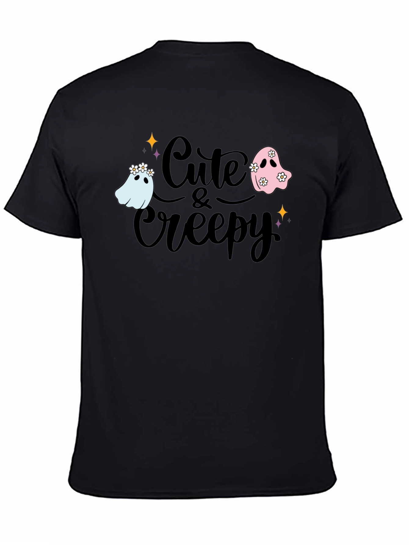 Cute & Creepy Ghost Graphic Tee - Halloween Fashion