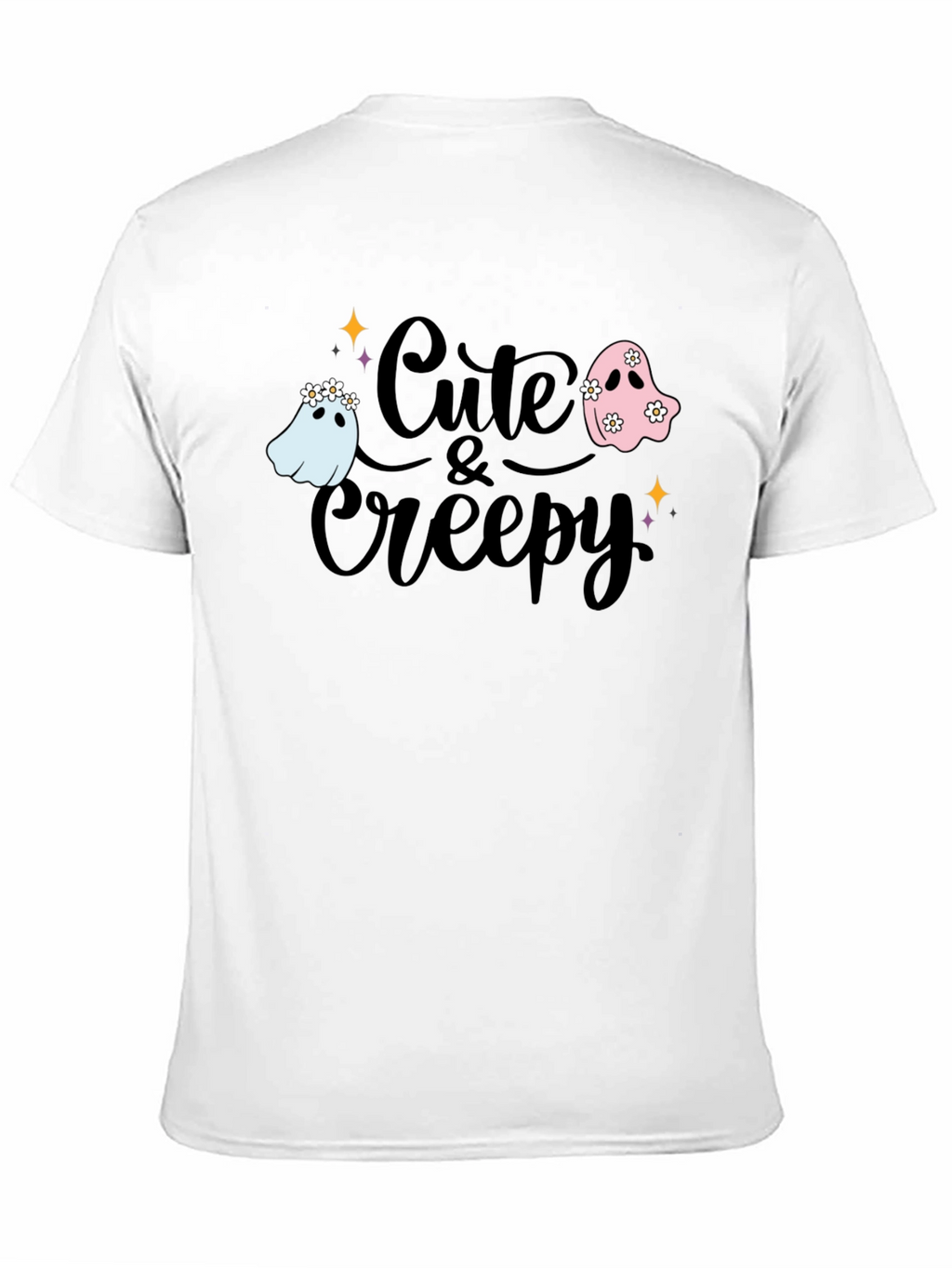 Cute & Creepy Ghost Graphic Tee - Halloween Fashion
