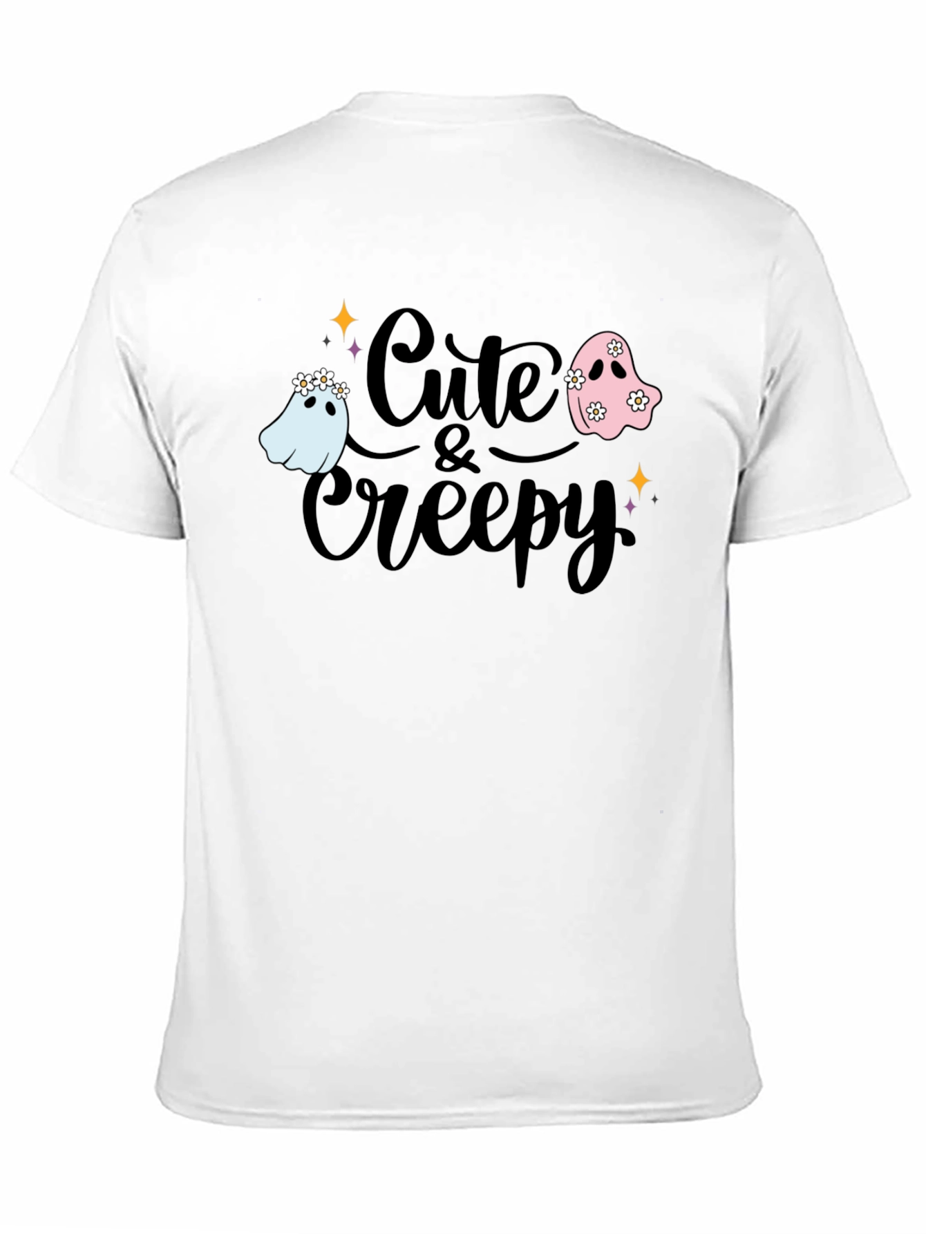 Cute & Creepy Ghost Graphic Tee - Halloween Fashion