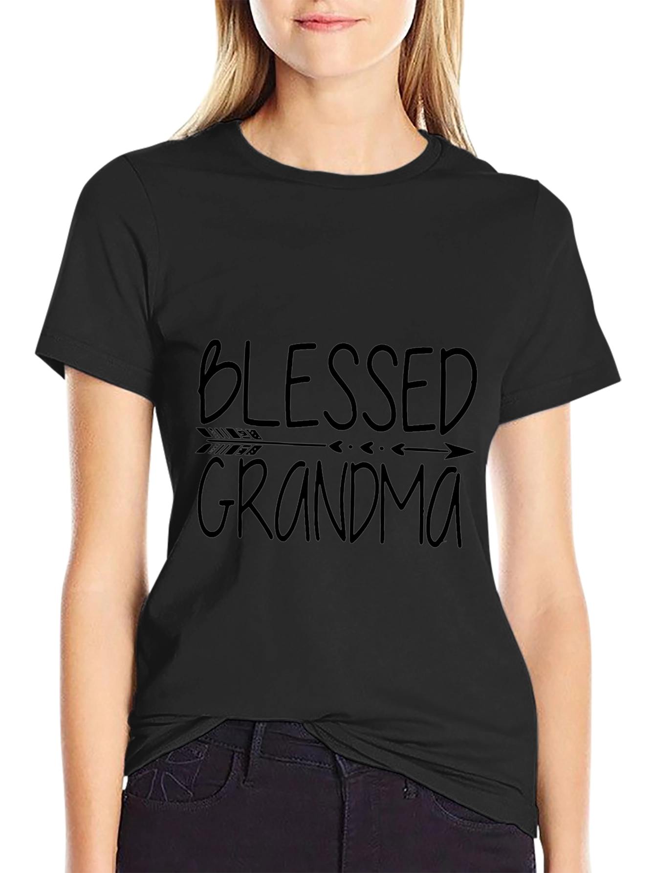 Blessed Grandma Graphic Tee - Black Unisex T-Shirt