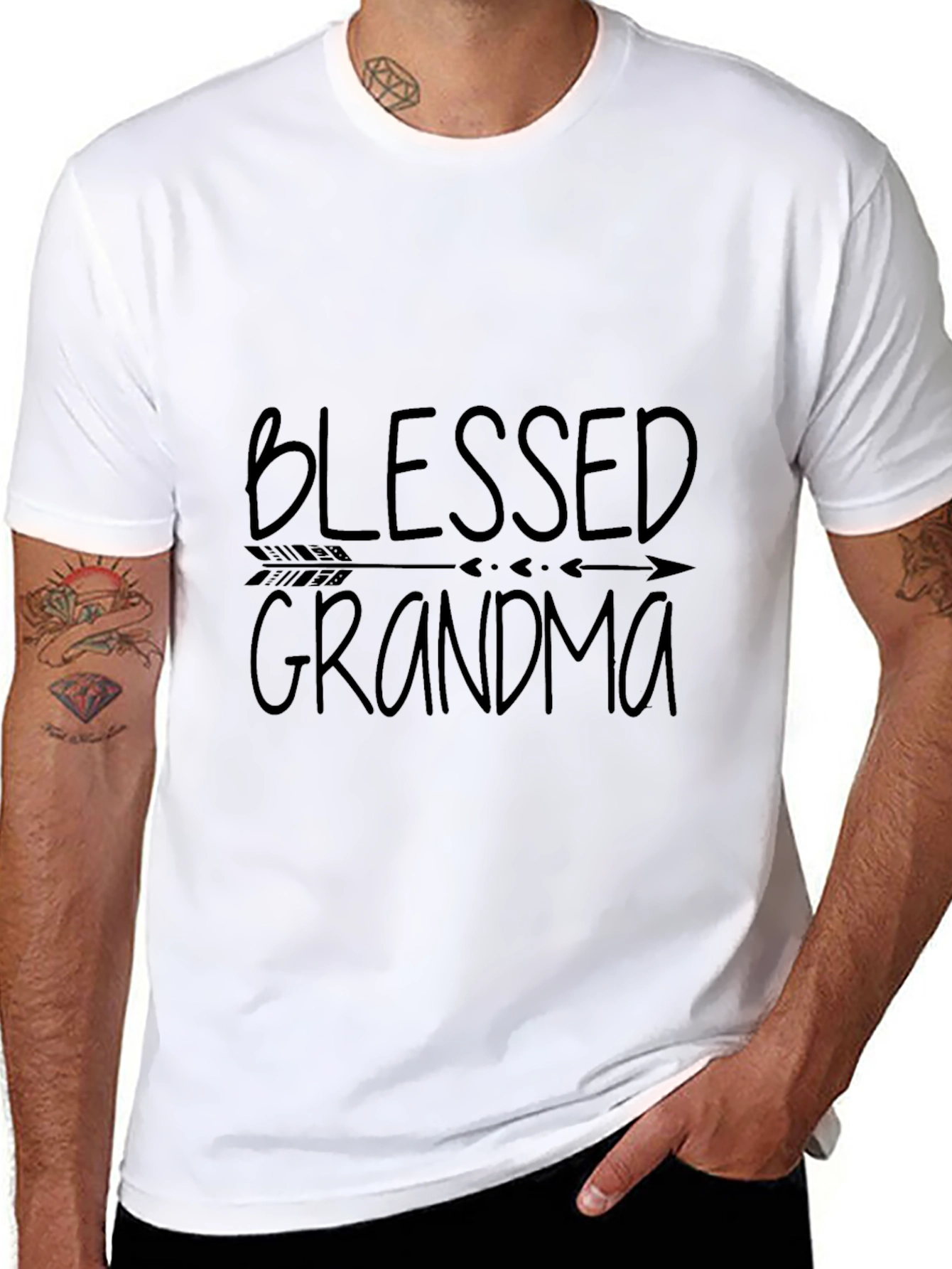 Blessed Grandma Graphic Tee - Black Unisex T-Shirt