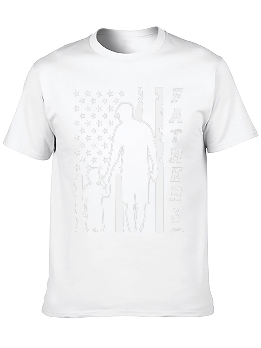 Father & Son USA Flag Graphic T-Shirt