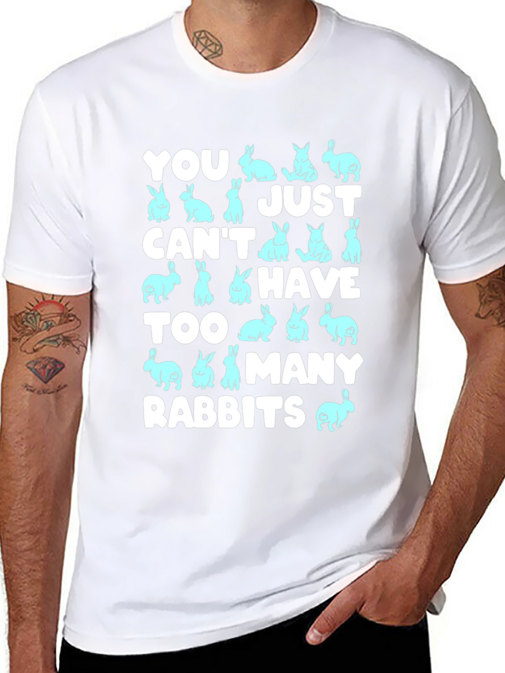 You Cant Have Too Many Rabbits Graphic Tee