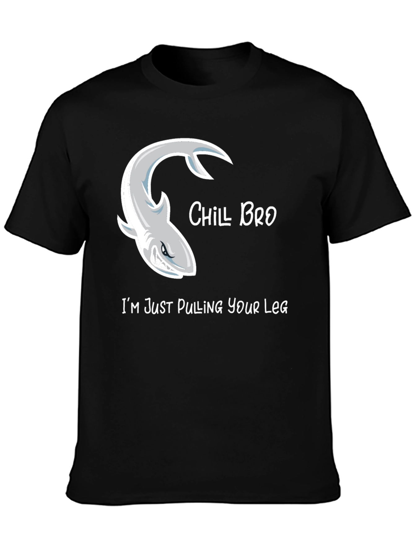 Chill Bro Shark T-Shirt Humor Graphic Tee
