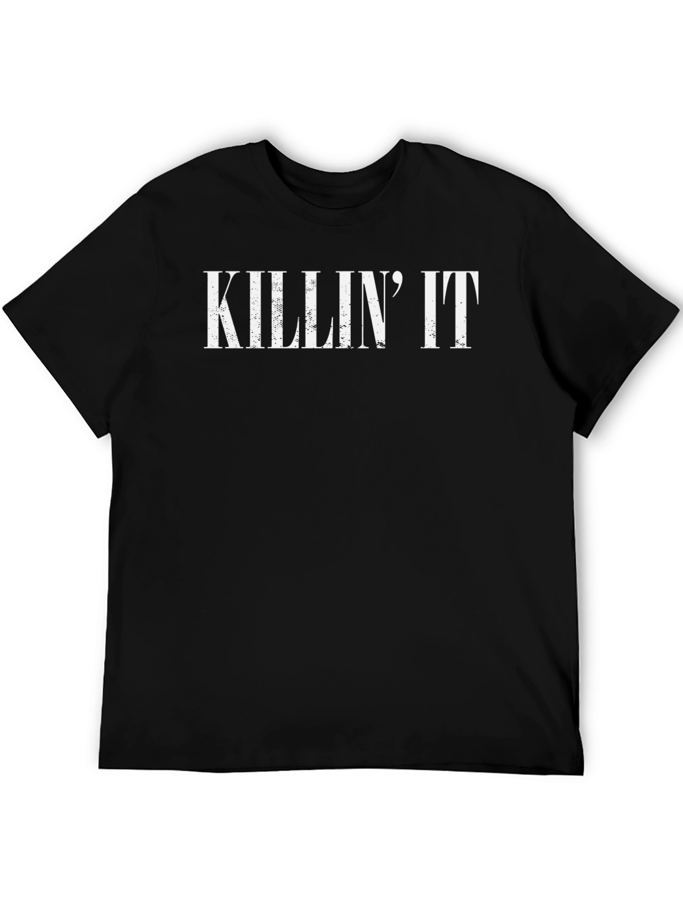 Killin It Graphic Tee - Black Cotton T-Shirt