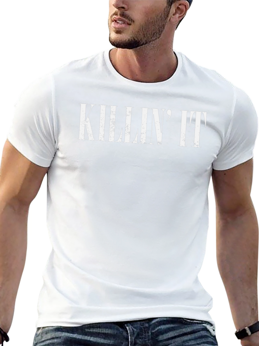 Killin It Graphic Tee - Black Cotton T-Shirt