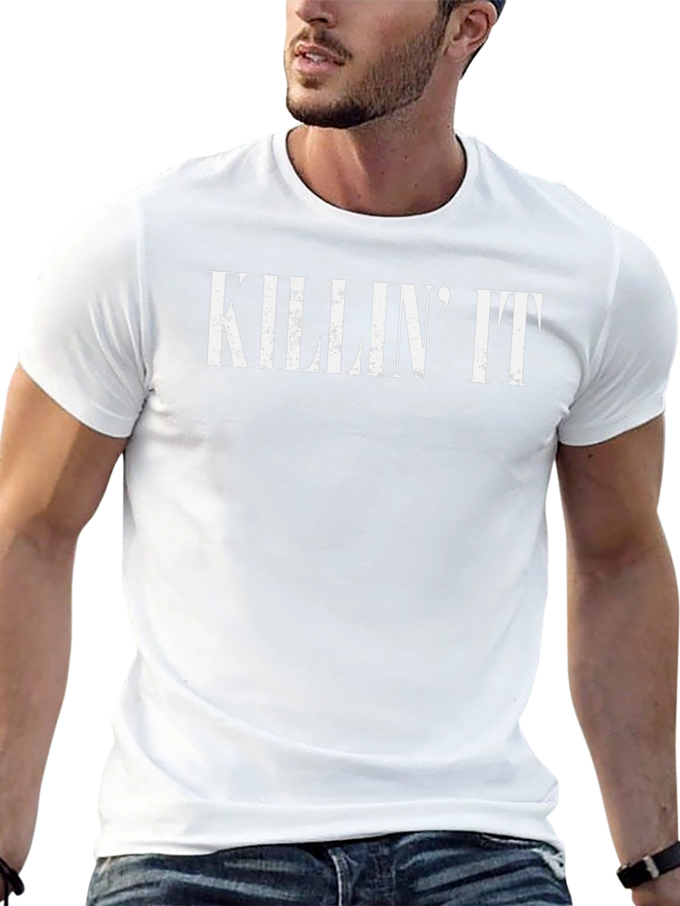 Killin It Graphic Tee - Black Cotton T-Shirt