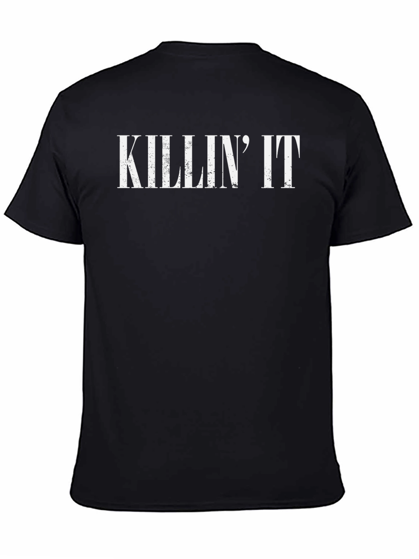 Killin It Graphic Tee - Black Cotton T-Shirt