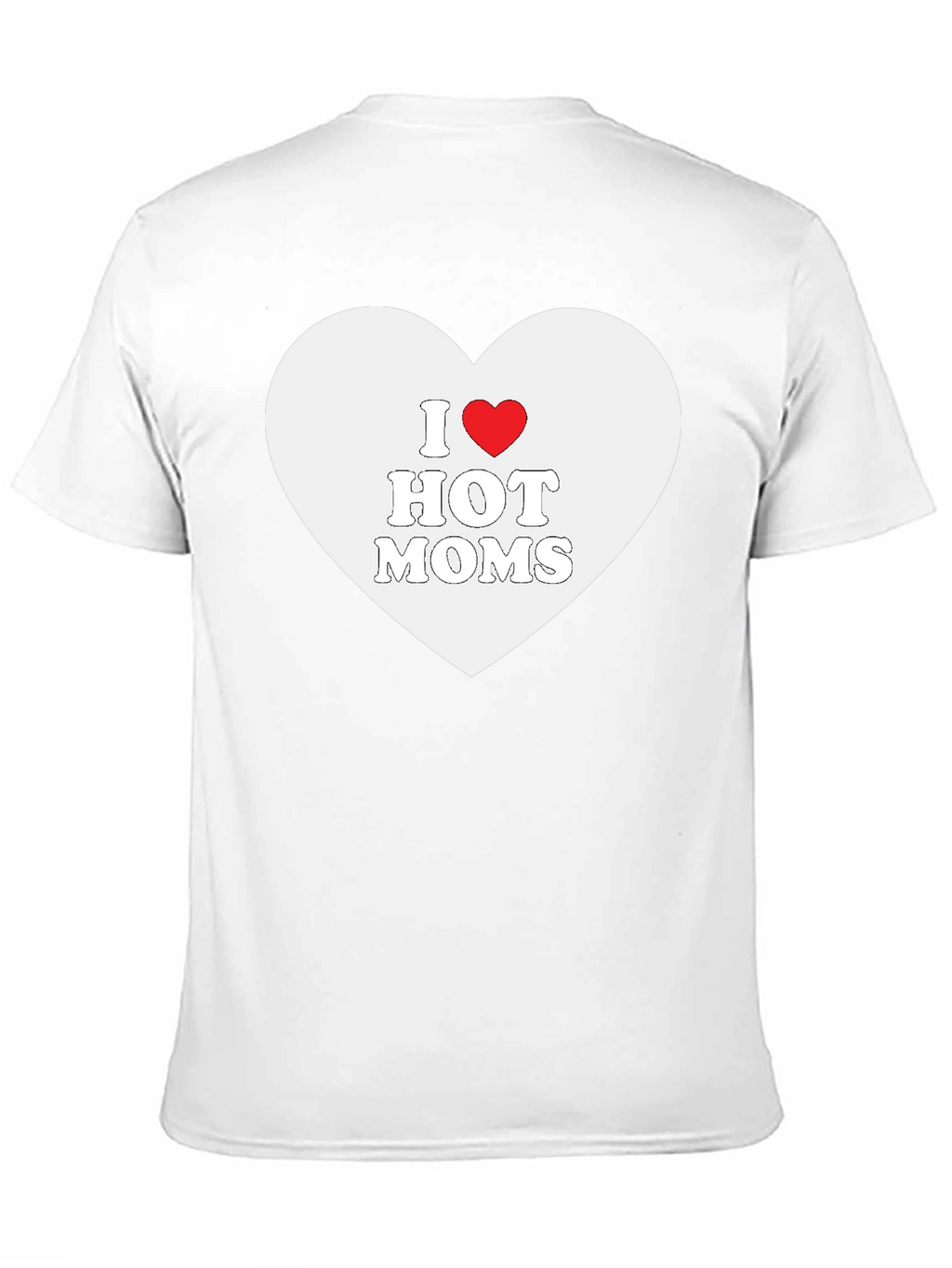 I Heart Hot Moms Black T-Shirt
