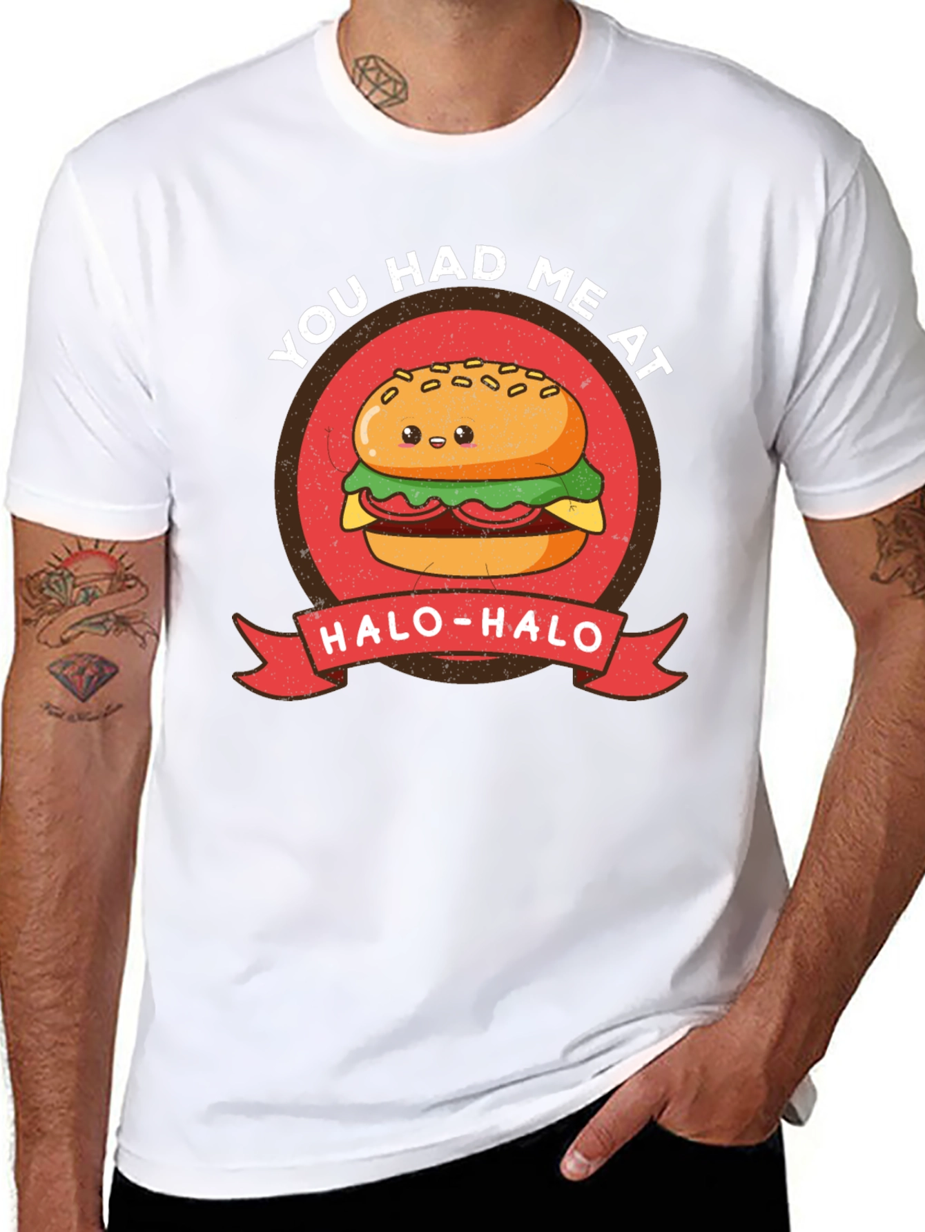 Cute Burger T-Shirt - You Had Me at Halo-Halo