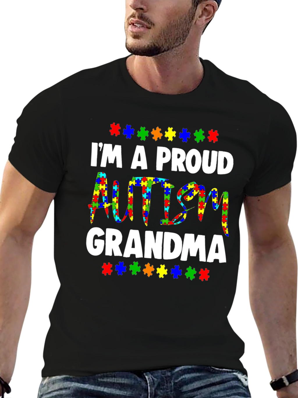 Proud Autism Grandma T-Shirt - Awareness Tee