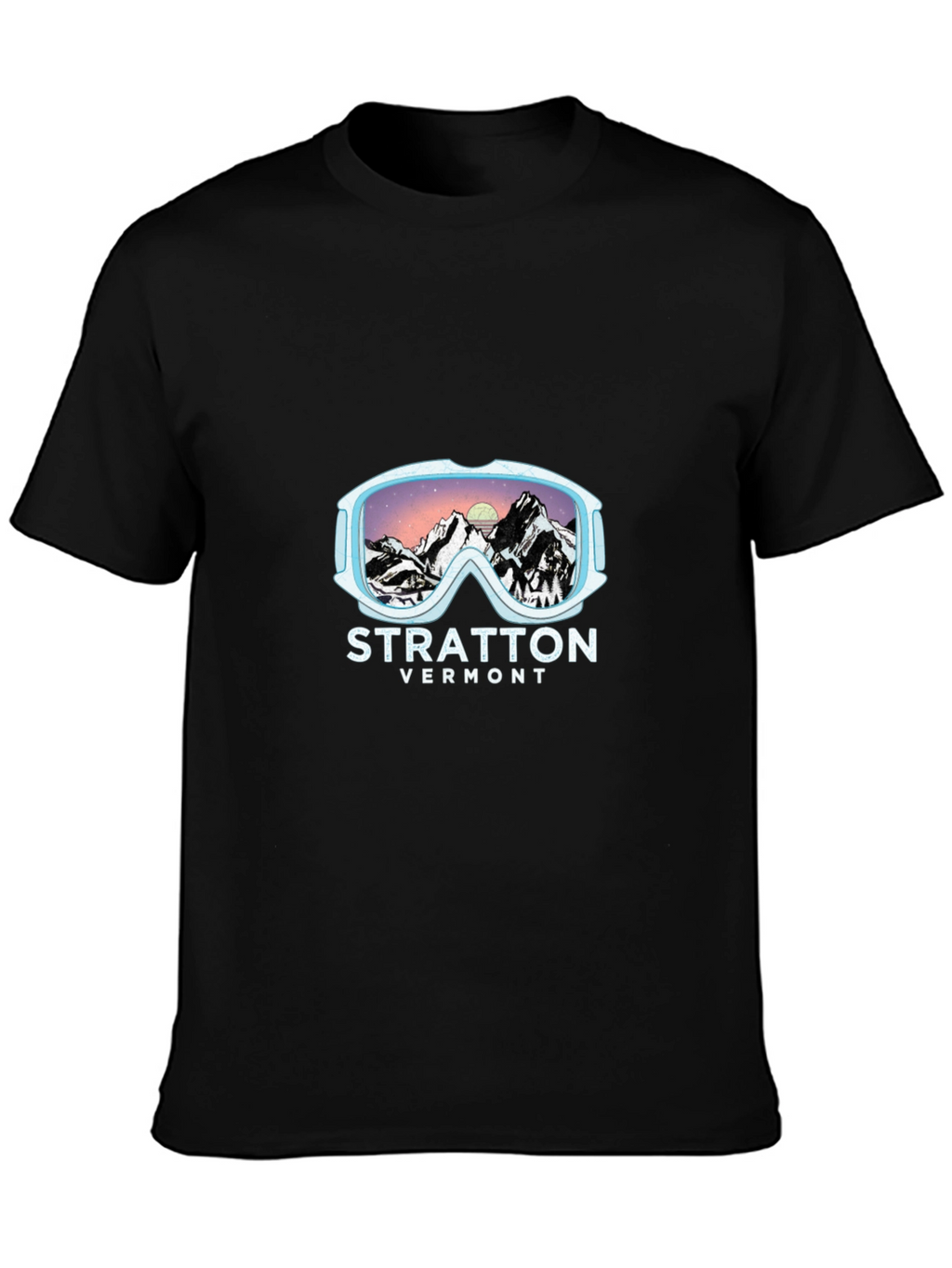 Stratton Vermont Ski Goggles Graphic T-Shirt