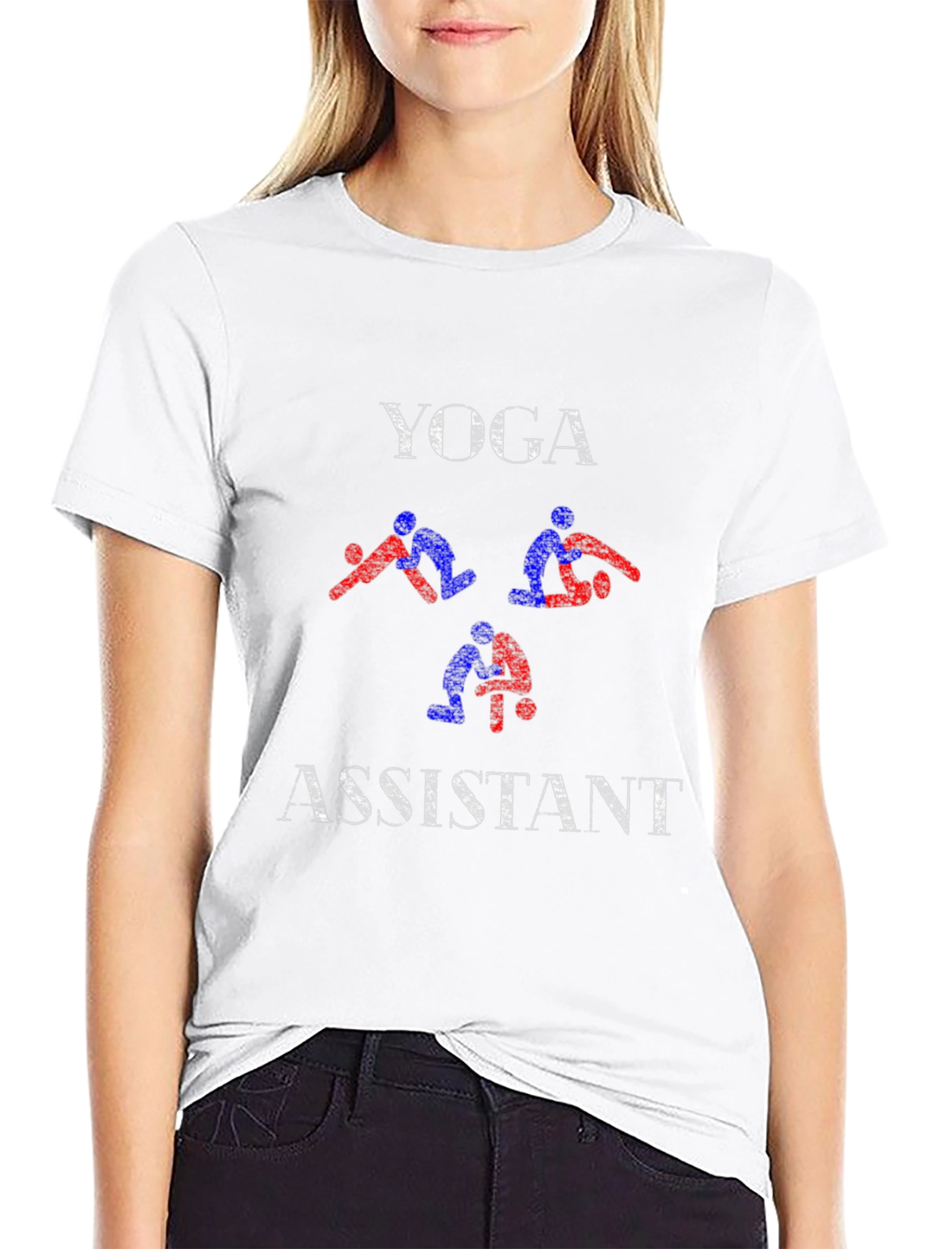 Yoga Assistant Graphic T-Shirt - Black