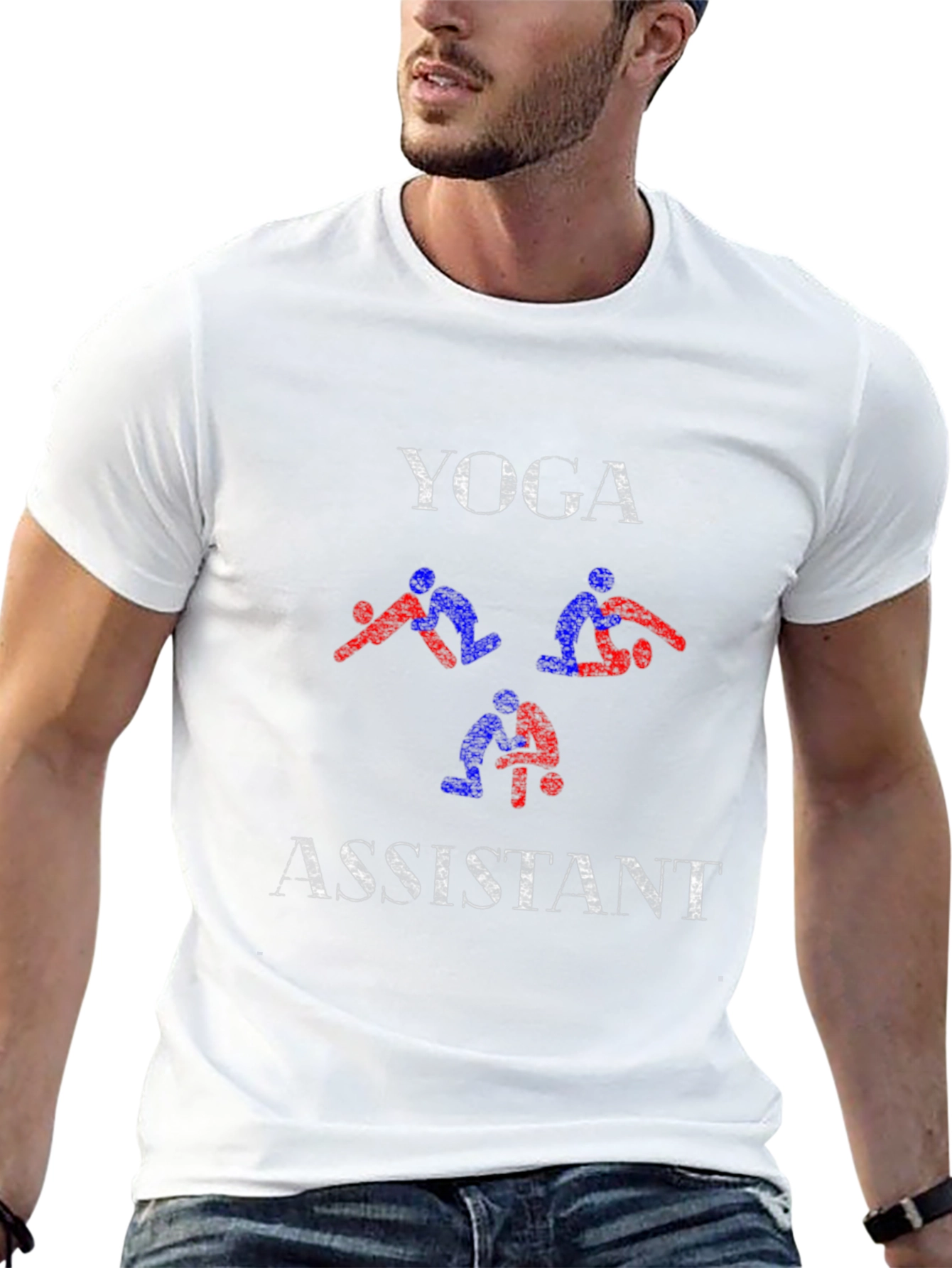 Yoga Assistant Graphic T-Shirt - Black