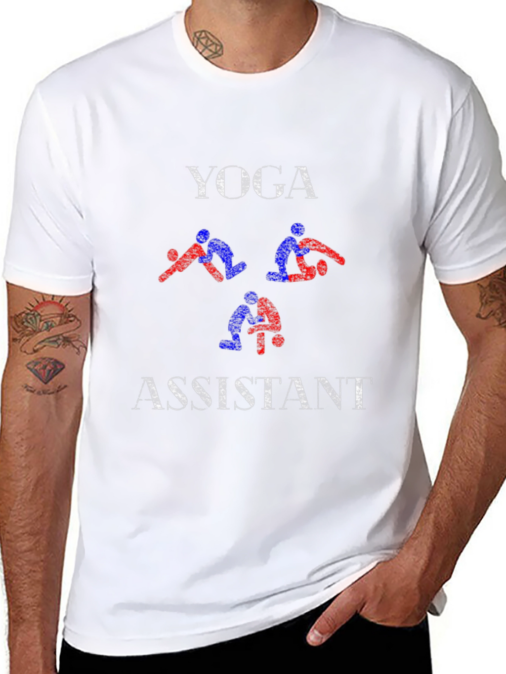 Yoga Assistant Graphic T-Shirt - Black