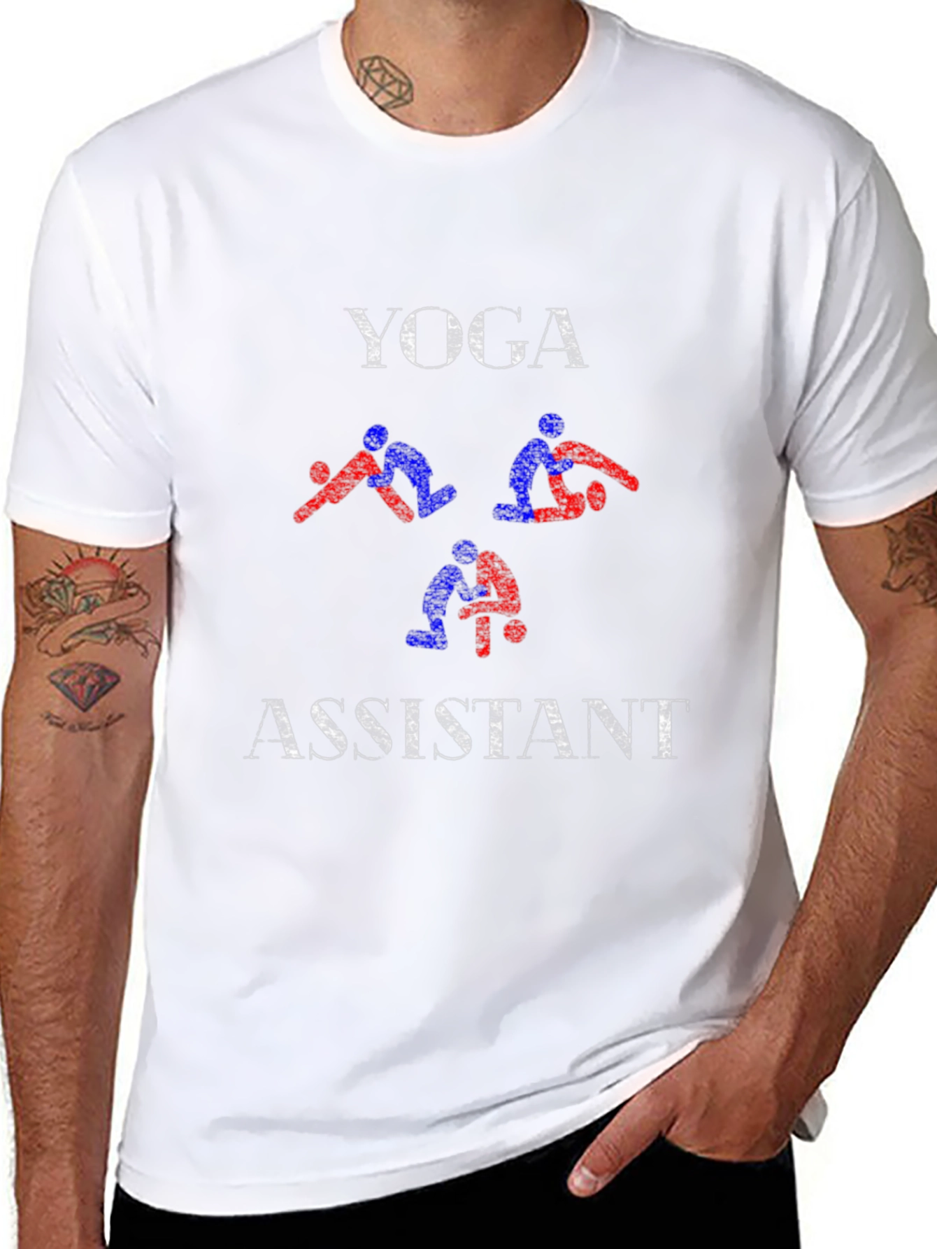 Yoga Assistant Graphic T-Shirt - Black