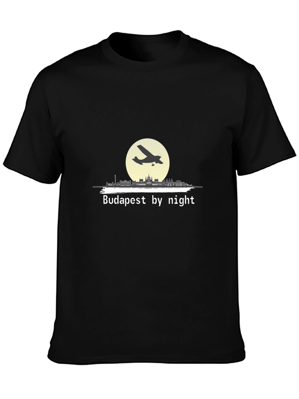 Budapest By Night Airplane T-Shirt