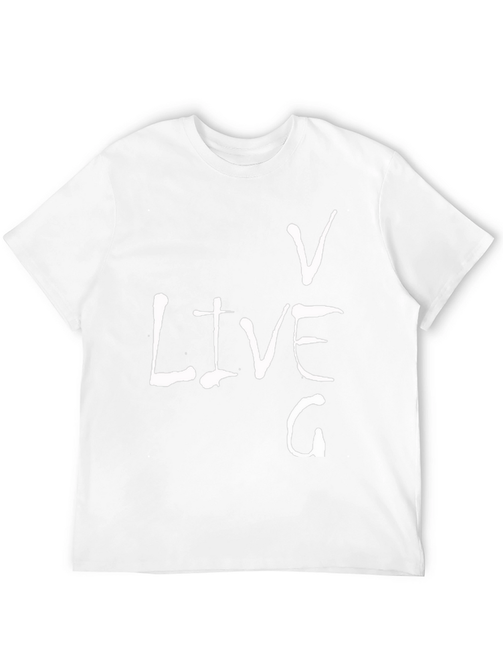 Live V G Mens Black Graphic T-Shirt