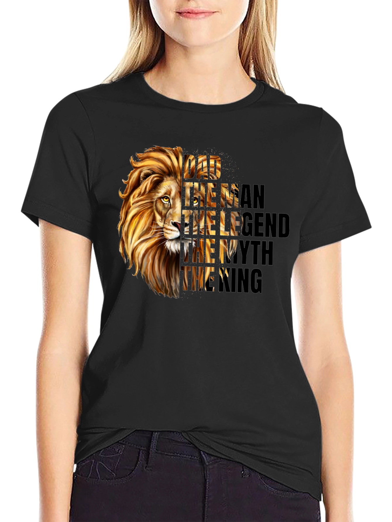 Dad Lion T-Shirt - The Man The Myth The Legend