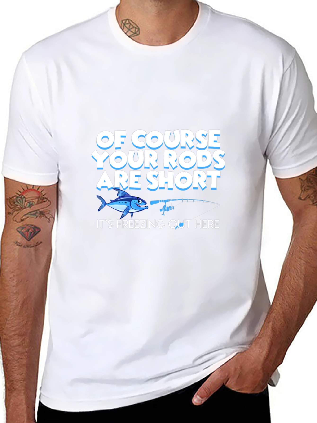 Funny Fishing T-Shirt - Short Rods