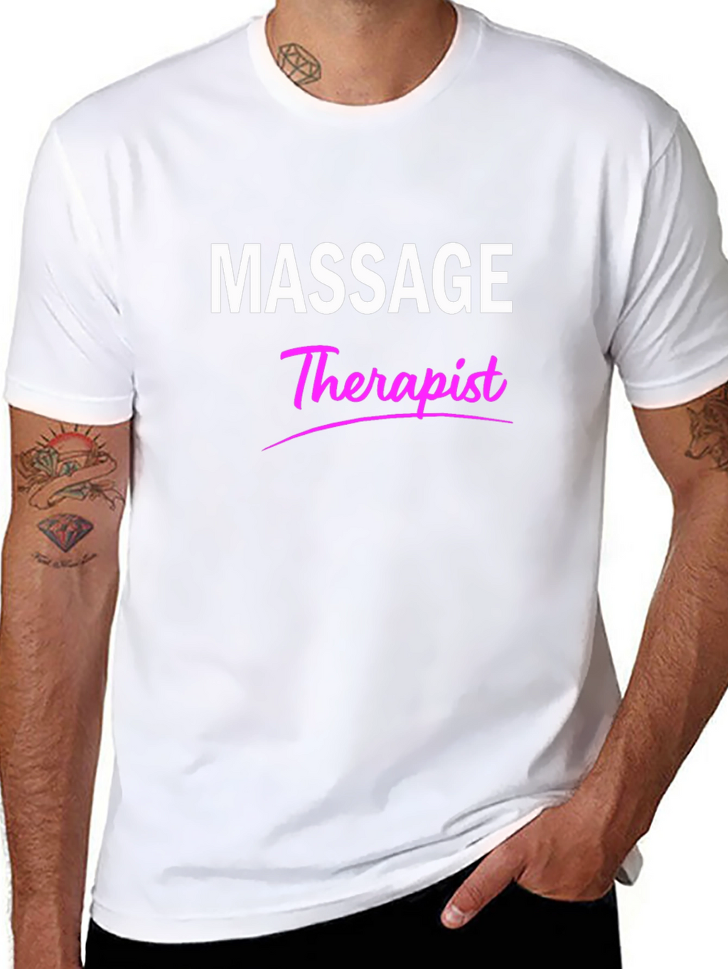 Massage Therapist Graphic Tee - Black