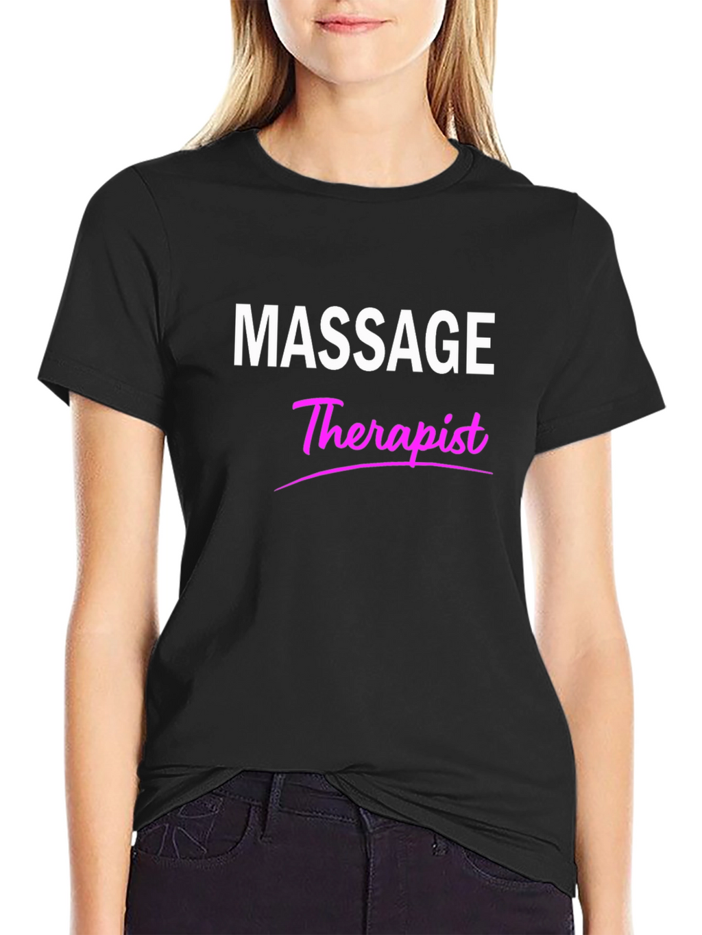 Massage Therapist Graphic Tee - Black
